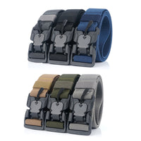 Tactical Belt With Quick Magnetic Release Buckle