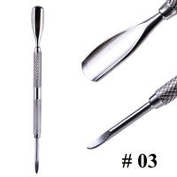 Cuticle Pusher Double Ended Made From Stainless Steel 1pcs