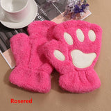 Winter Warm Fingerless Paw Gloves