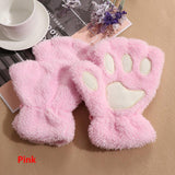 Winter Warm Fingerless Paw Gloves