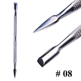 Cuticle Pusher Double Ended Made From Stainless Steel 1pcs