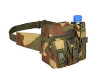 Tactical Waist Bag - 4 Large Pockets & Water Bottle Holder