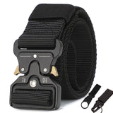 Tactical Military Belt - Choice Of All Metal Clip or Metal & Plastic Clip