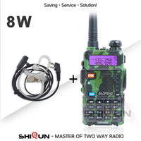 Baofeng 8W UV-5R Walkie Talkie Camo Dual Band UV5R 8W UHF VHF Two Way Radio UV 5R HF Transceiver UV-82