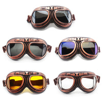 Classic Retro Vintage Motorcycle Goggles Glasses