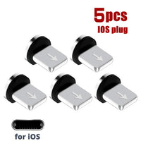 Magnetic Charging Tips Pack Of 5 - For Type C, IOS, Micro