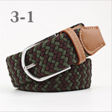 Female Multi Colored Casual Knitted Pin Buckle Belts