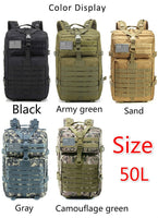 Waterproof Tactical Backpack With Molle Attachments - 30L/50L 1000D Nylon