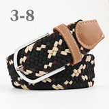 Female Multi Colored Casual Knitted Pin Buckle Belts