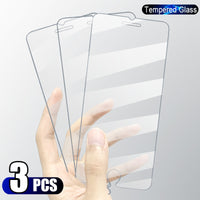 Tempered Glass Screen Protector For iPhones - 3 Pieces