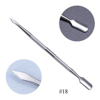 Cuticle Pusher Double Ended Made From Stainless Steel 1pcs