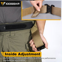 Tactical Belt With Molle Attachments & Quick Release Metal Buckle