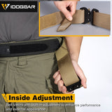 Tactical Belt With Molle Attachments & Quick Release Metal Buckle