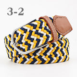 Female Multi Colored Casual Knitted Pin Buckle Belts