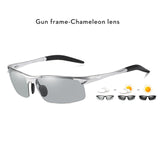 Polarized Aluminium Rimless Photochromic Sunglasses