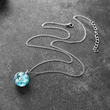 Beautiful Blue Sky & Clear Sky White Cloud Chain Necklaces