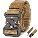 Tactical Military Belt - Choice Of All Metal Clip or Metal & Plastic Clip