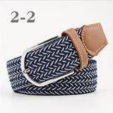 Female Single Colored Casual Knitted Pin Buckle Belts