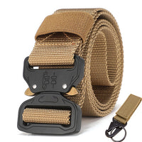 Tactical Military Belt - Choice Of All Metal Clip or Metal & Plastic Clip