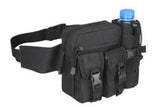 Tactical Waist Bag - 4 Large Pockets & Water Bottle Holder