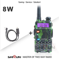 Baofeng 8W UV-5R Walkie Talkie Camo Dual Band UV5R 8W UHF VHF Two Way Radio UV 5R HF Transceiver UV-82