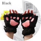 Winter Warm Fingerless Paw Gloves