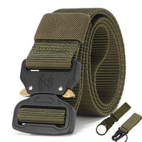 Tactical Military Belt - Choice Of All Metal Clip or Metal & Plastic Clip