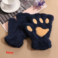 Winter Warm Fingerless Paw Gloves