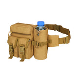 Tactical Waist Bag - 4 Large Pockets & Water Bottle Holder