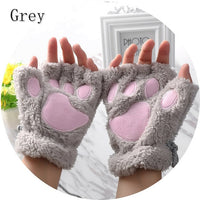 Winter Warm Fingerless Paw Gloves