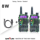 Baofeng 8W UV-5R Walkie Talkie Camo Dual Band UV5R 8W UHF VHF Two Way Radio UV 5R HF Transceiver UV-82