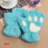 Winter Warm Fingerless Paw Gloves