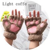 Winter Warm Fingerless Paw Gloves