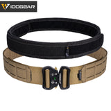 Tactical Belt With Molle Attachments & Quick Release Metal Buckle