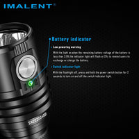 Powerful Pocket Rocket MS03W LED Torch 13000LM Rechargeable & Waterproof to 2 Meters With 4000mAh 21700 Li-ion battery