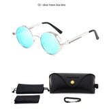 Gothic Steampunk Sunglasses Polarized UV400 Blocks 100% UAV & UVB Rays - High Quality Metal Frame