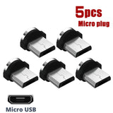 Magnetic Charging Tips Pack Of 5 - For Type C, IOS, Micro