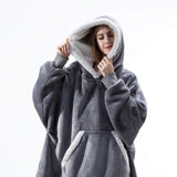 Hoodie Blanket With Sleeves