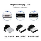 Magnetic Charging Tips Pack Of 5 - For Type C, IOS, Micro