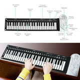 Roll Up Piano Keyboard 49 Keys - 8 Drum Modes, 16 Sound Functions & 10 Point Rhythm Selection