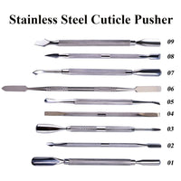 Cuticle Pusher Double Ended Made From Stainless Steel 1pcs