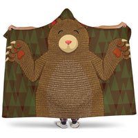 Bear Hooded Blanket - Brown