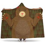 Bear Hooded Blanket - Brown