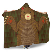 Bear Hooded Blanket - Brown