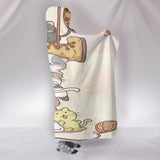 Pusheen Design Hooded Blanket