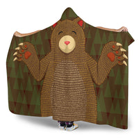 Bear Hooded Blanket - Brown