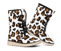 Leopard Print Polar Boots