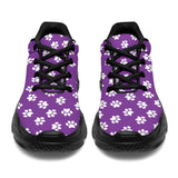 Paw Print Purple Chunky Sneakers