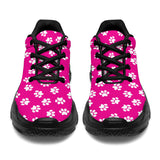 Paw Print Hot Pink Chunky Sneakers