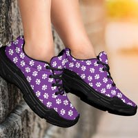 Paw Print Purple Chunky Sneakers